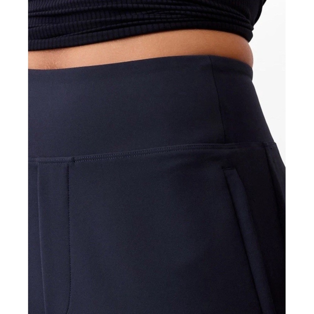 Athleta Endless High Rise Pants Navy Blue Stretch Pockets Women's Size‎ 14 - Picture 3 of 14